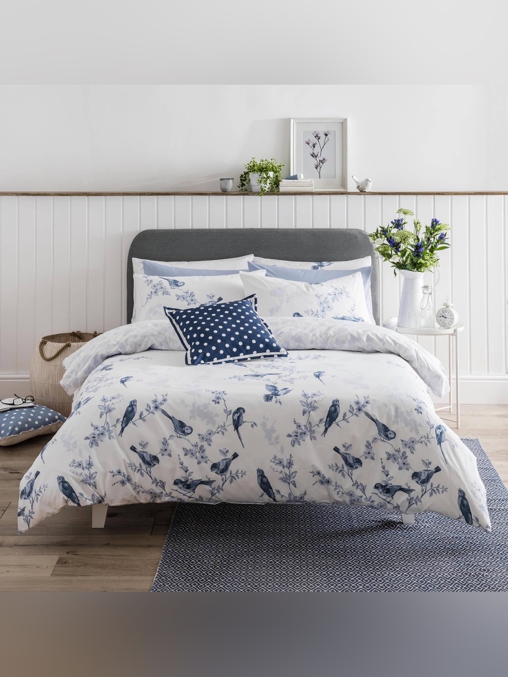 Cath Kidston British Birds Superking Duvet Cover Set NWT (reversible print)